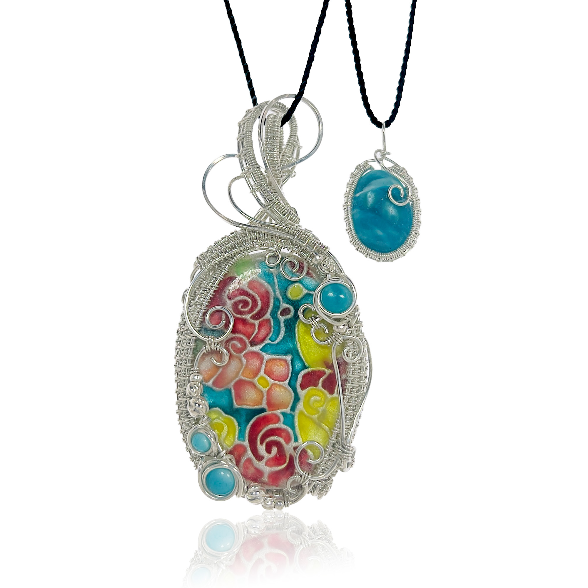 Triad Pendant Set in Caribbean Dream - Melissa Visintin